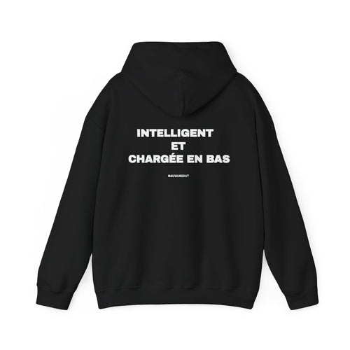 Hoodie — Intelligent et Chargée en Bas